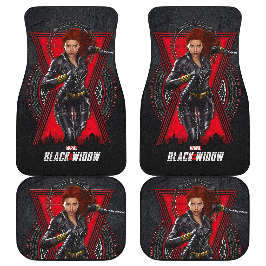 Black Widow Natasha Car Floor Mats Car Accessories Ci220530-05