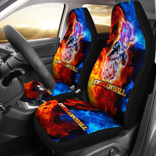 Load image into Gallery viewer, Vegeta Punch Fire Dragon Ball Anime Yellow Car Seat Covers Unique Design Ci0814