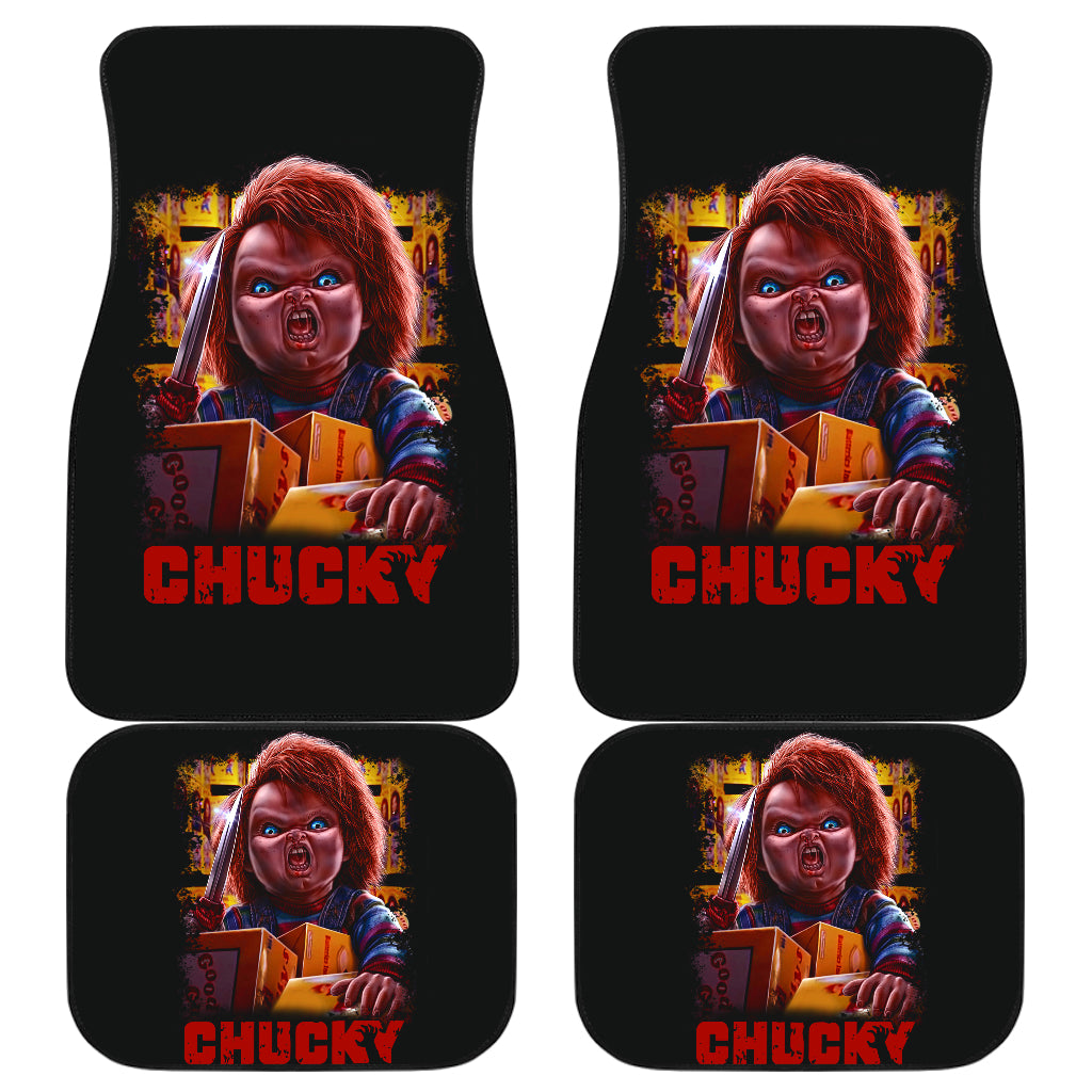 Chucky Child's Play Horror Film Halloween Car Floor Mats Horror Movie Car Accessories Ci091321