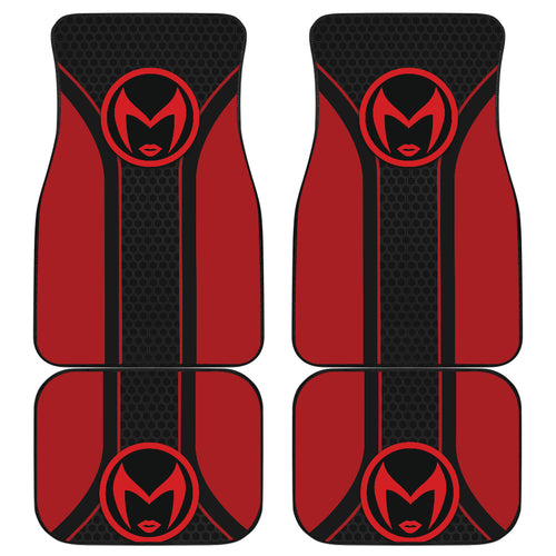 Scarlet Witch logo Logo Car Floor Mats Custom For Fans Ci230104-04a