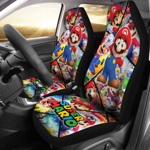 Super Mario Car Seat Covers Custom For Fans Ci221219-05