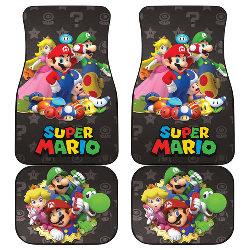Super Mario Car Floor Mats Custom For Fans Ci221220-04