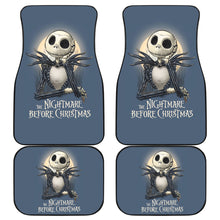 Load image into Gallery viewer, Nightmare Before Christmas Cartoon Car Floor Mats - Jack Skellington Thinking Light Yellow Moon Car Mats Ci101205