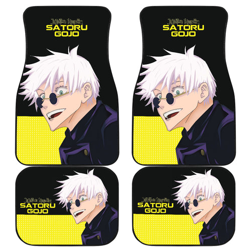 Satoru Gojo Jujutsu KaiSen Yellow Car Mats  Anime Mats Ci0714