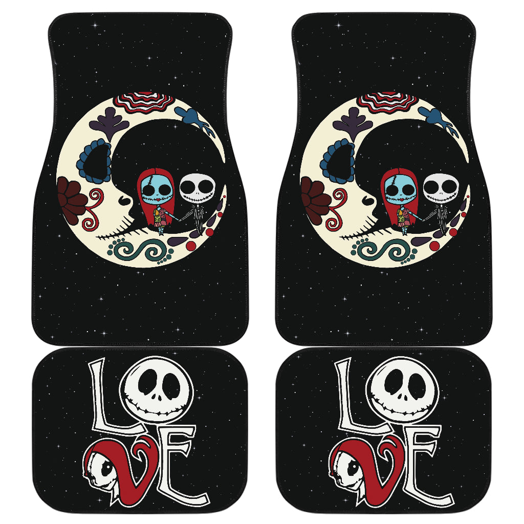 Jack Skellington Sally Car Floor Mats Colorful Car Accessories Ci220922-04