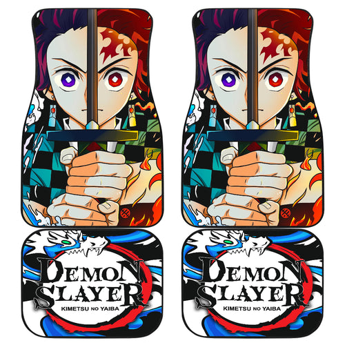 Demon Slayer Anime Car Floor Mats Demon Slayer Kamado Tanjiro Car Accessories Fan Gift Ci123107