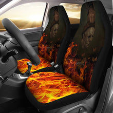 Load image into Gallery viewer, Horror Movie Car Seat Covers | Michael Myers Take Off Mask Fire Seat Covers Ci090821