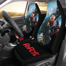 Load image into Gallery viewer, Popeye Car Seat Covers Popeye Sea Artwork Car Accessories Ci221109-04