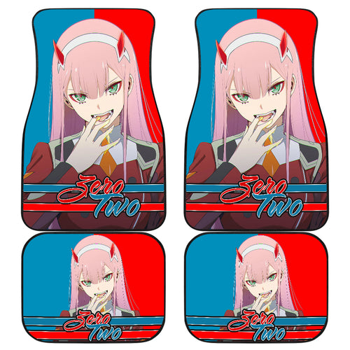 Zero Two Anime Girl Car Floor Mats Ci0717