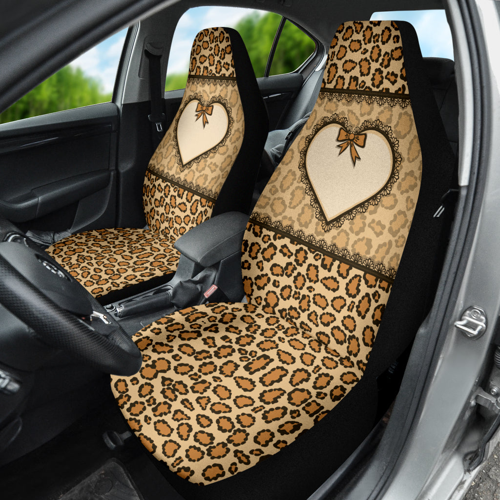 Leopard Heart Skin Wild Car Seat Covers Car Accessories Ci220519-03