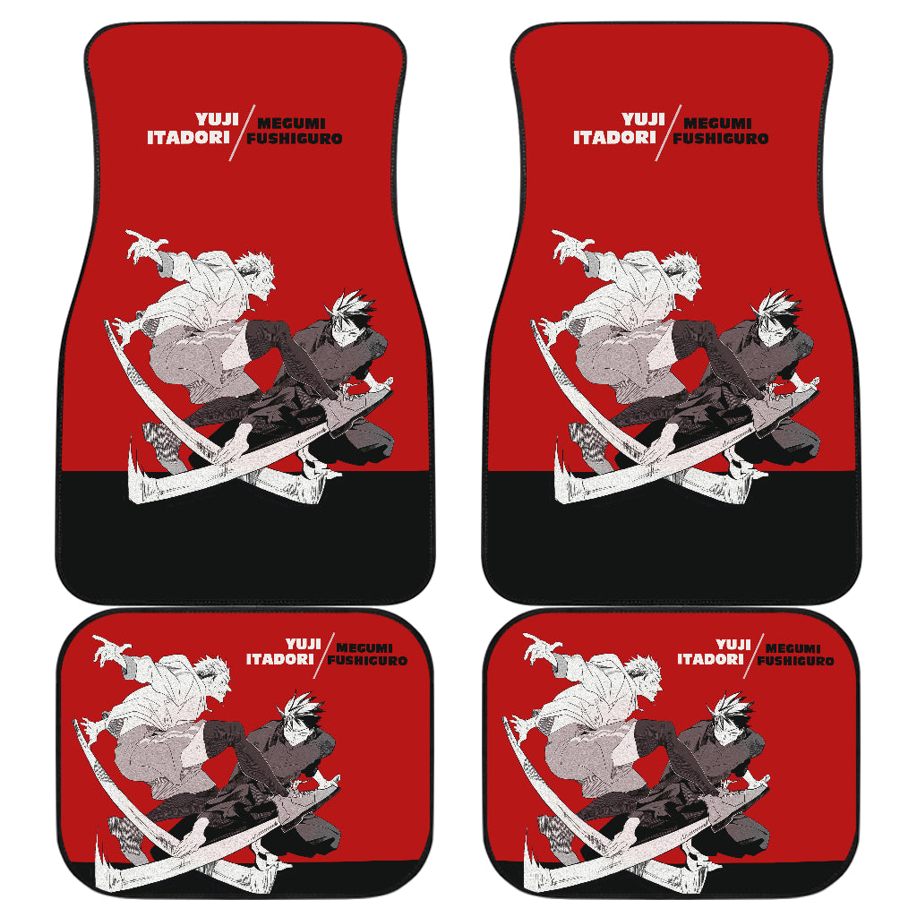Yuji Itadori Car Floor Mats Jujutsu Kai Sen Anime Car Mats Ci0701