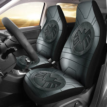 Load image into Gallery viewer, Agents Of Shield Marvel Logo Metal Car Seat Covers Car Accessories Ci221004-01