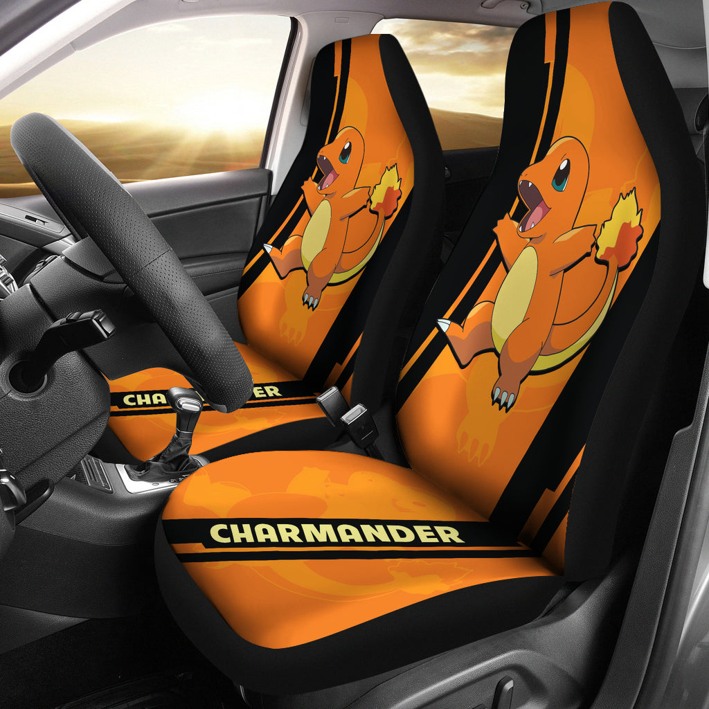 Charmander Pokemon Car Seat Covers Style Custom For Fans Ci230116-06