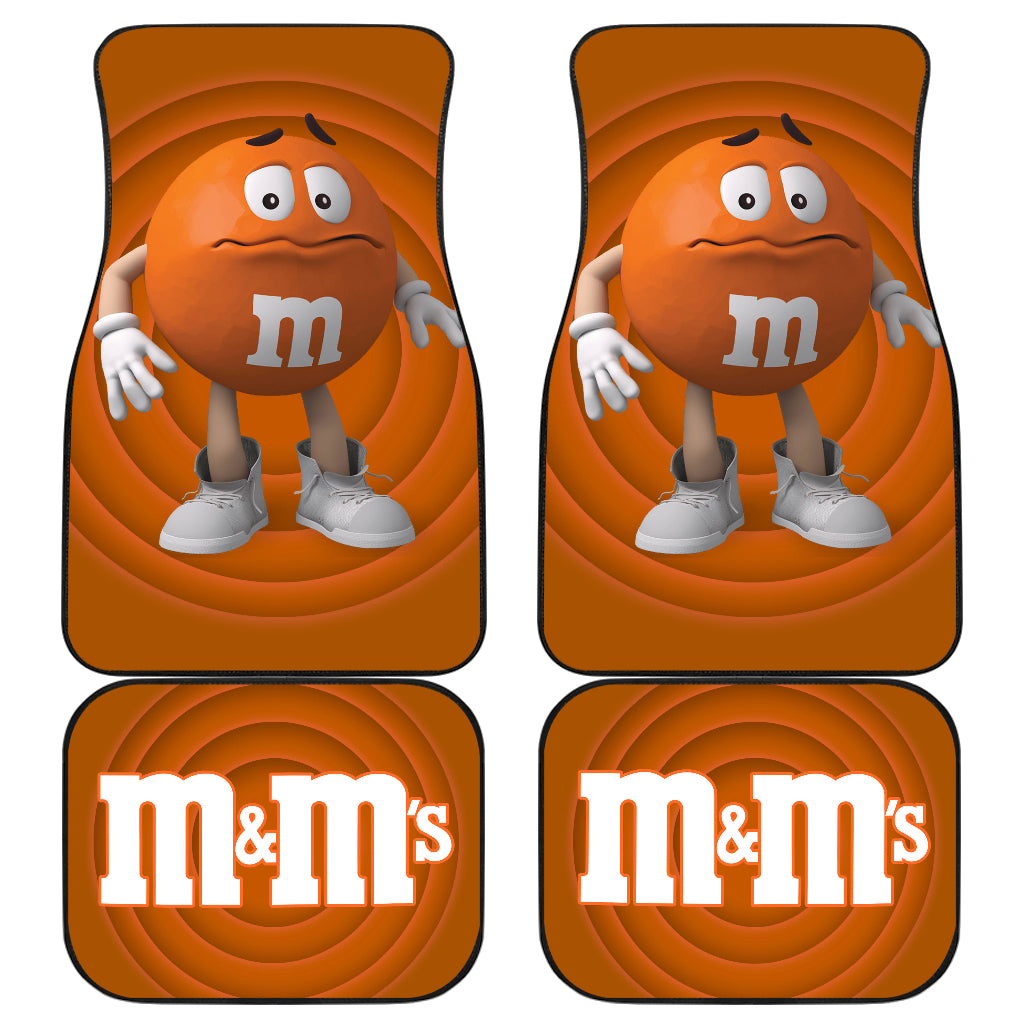 M&M Orange Chocolate Funny Car Floor Mats Car Accessories Ci220525-04