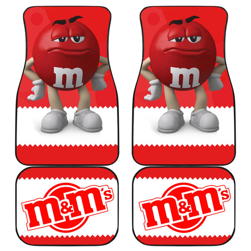 M&M Red Chocolate Funny Car Floor Mats Car Accessories Ci220525-01