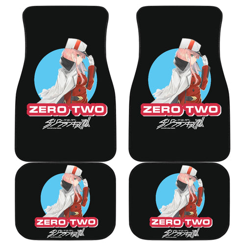 Zero Two Style Anime Girl Car Floor Mats Anime Gift Ci0723