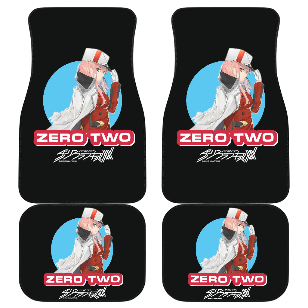 Zero Two Style Anime Girl Car Floor Mats Anime Gift Ci0723