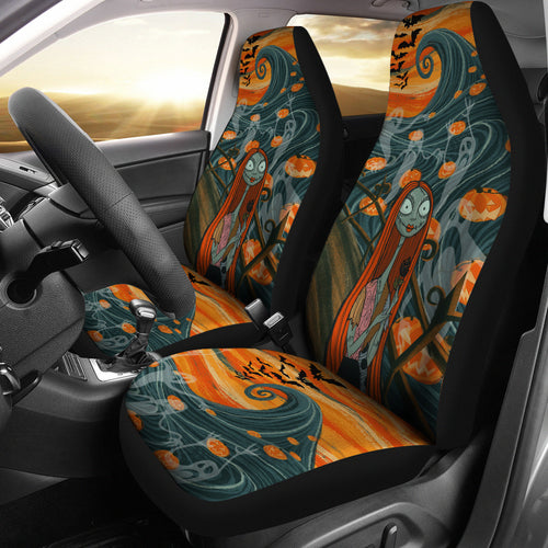 Nightmare Before Christmas Cartoon Car Seat Covers - Sally And The Death Sea Wave Seat Covers Ci093004