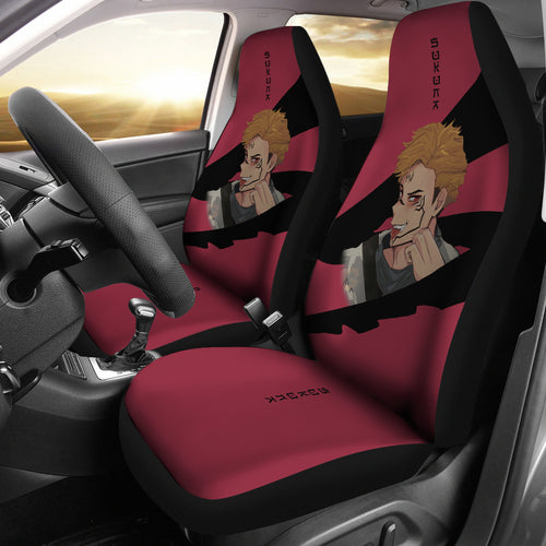 Sukuna Anime Car Seat Covers Fan Art Jujutsu KaiSen Anime Seat Covers Ci0307