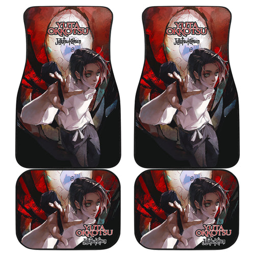 Yuta Okkotsu Car Floor Mats Jujutsu Kai Sen Anime Red Car Mats Ci0705