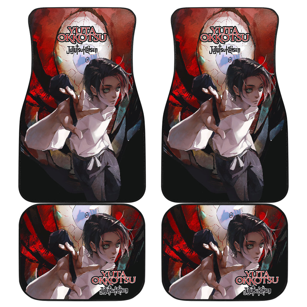 Yuta Okkotsu Car Floor Mats Jujutsu Kai Sen Anime Red Car Mats Ci0705