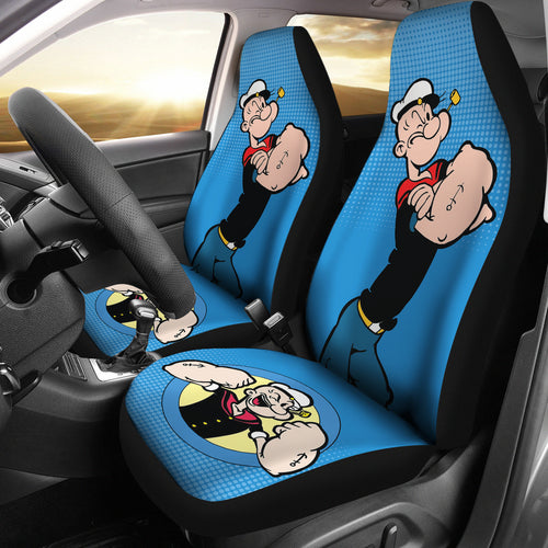 Popeye Car Seat Covers Popeye Halftone Background Car Accessories Ci221109-02