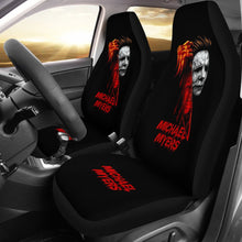 Load image into Gallery viewer, Horror Movie Car Seat Covers | Michael Myers Bloody Knife Seat Covers Ci090221