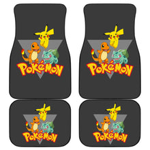 Load image into Gallery viewer, Pokemon Anime  Car Floor Mats - Pikachu Charmander Squirtle Cute Group Playing Car Mats Ci111001