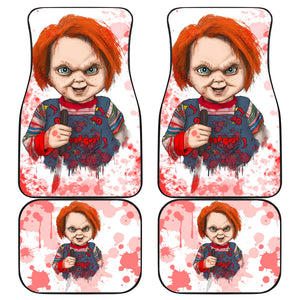 Chucky Blood Horror Film Halloween Minimal Car Floor Mats Horror Movie Car Accessories Ci091421