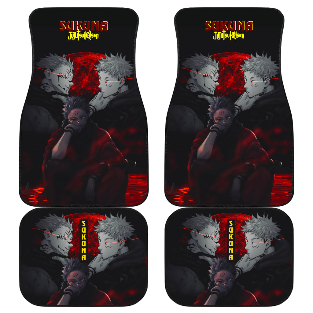 Sukuna Yuji Kaisen Car Floor Mats Jujutsu Kai Sen Anime Fan Car Mats Ci0702