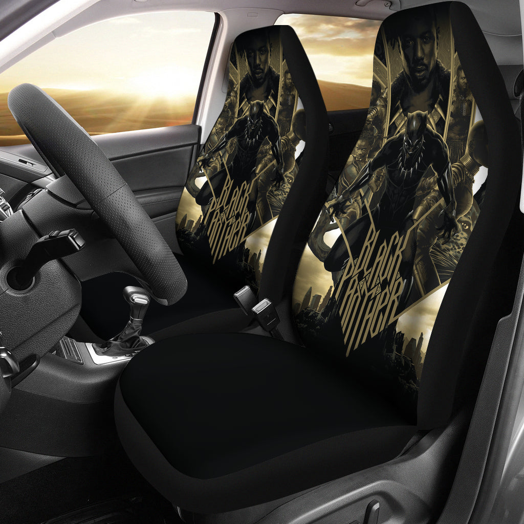 Black Panther Car Seat Covers Car Accessories Ci221103-02