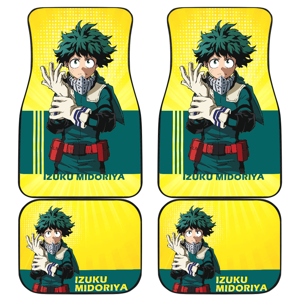 Izuku Midoriya My Hero Academia Car Floor Mats Anime Fan Gift Ci0614