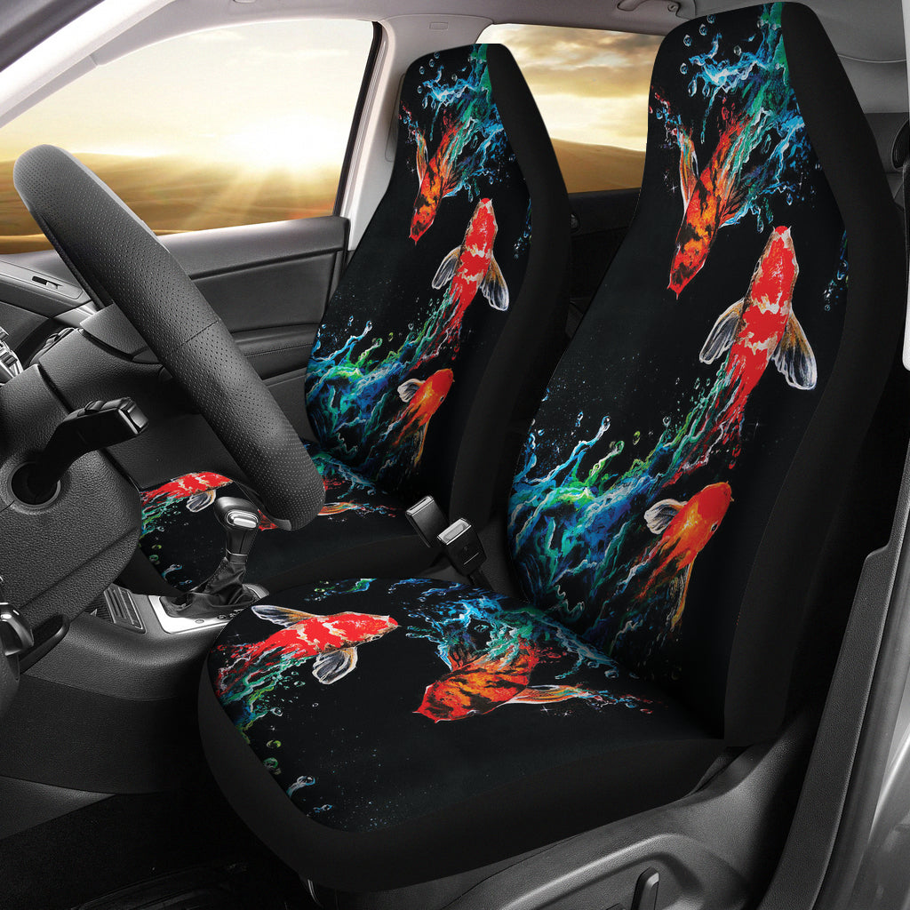 Koi Fish Car Seat Covers Car Accessories Ci230201-04