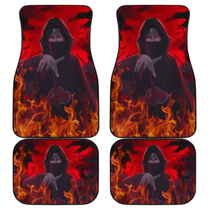 Itachi Dark Fire Naruto Car Floor Mats Akatsuki Anime Car Accessorries Ci101903