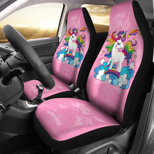 Unicorn Colorful Car Seat Covers Custom For Car Ci230131-03