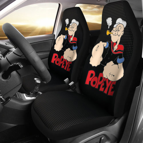 Popeye Car Seat Covers Popeye Halftone Background Car Accessories Ci221109-09