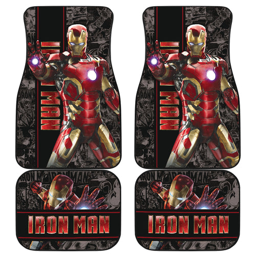 Iron Man Car Floor Mats Custom For Fans Ci221227-10