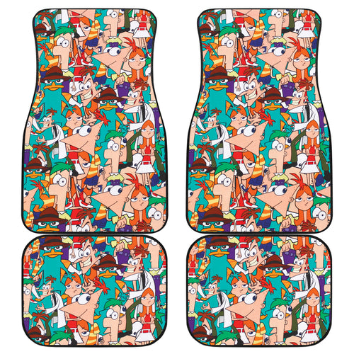 Phineas & Ferb Car Floor Mats Custom For Fans Ci221208-08
