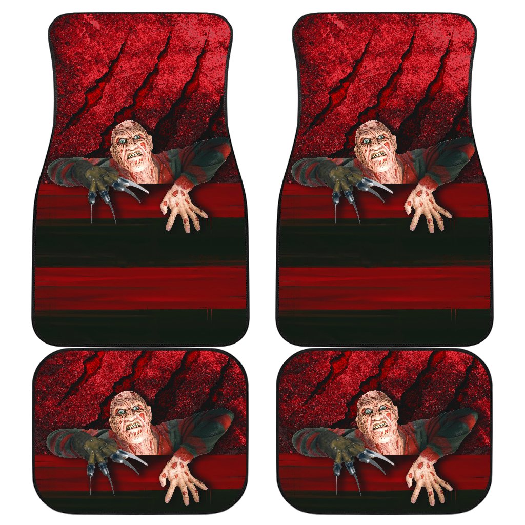 Horror Movie Car Floor Mats | Freddy Krueger On The Edge Car Mats Ci082721