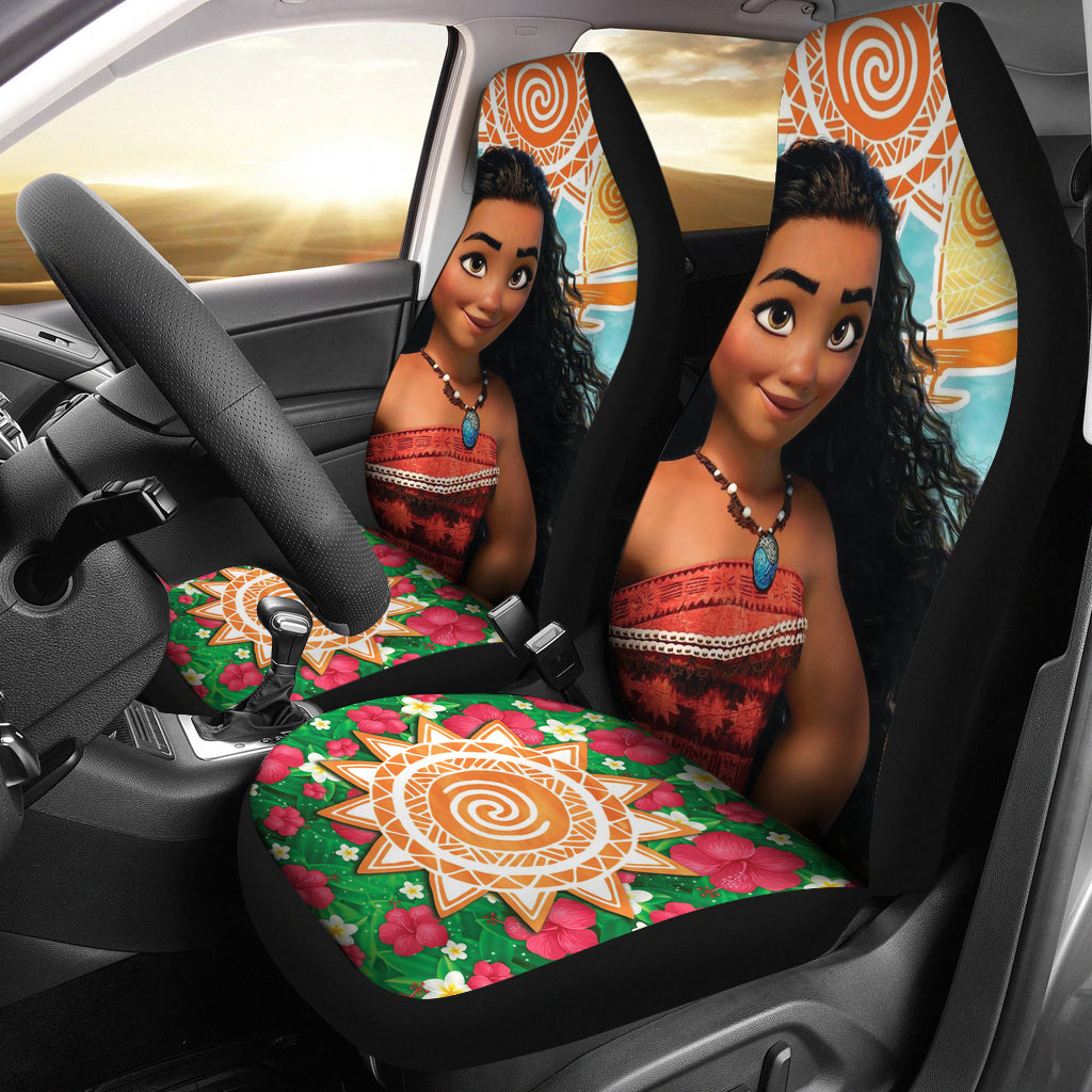 Moana Hawaiian Painting Car Seat Covers Car Accessories Ci221025-07
