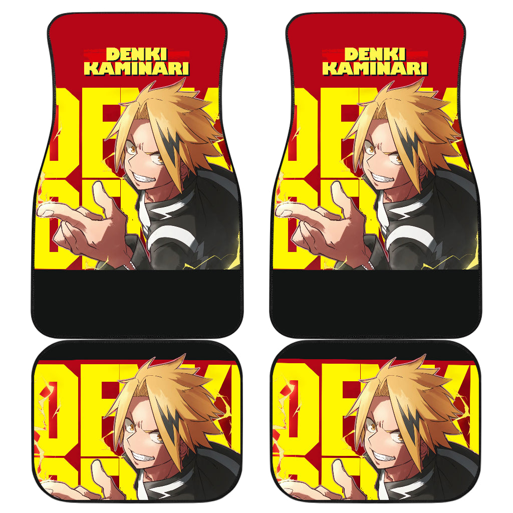 Denki Kaminari Car Mats My Hero Academia Car Floor Mats Anime Car Accessories Ci0618