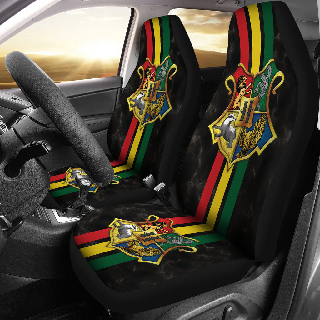 Harry Potter Hogwarts Logo Car Seat Covers Car Accessories Ci221021-06