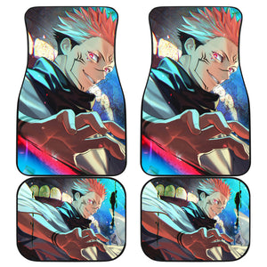 Yuji Itadori Anime Car Floor Mats Jujutsu KaiSen Anime Car Mats Ci0607