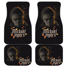 Load image into Gallery viewer, Horror Movie Car Floor Mats | Michael Myers Fading Face Maple Leaf Car Mats Ci090621