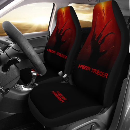 Horror Movie Car Seat Covers | Freddy Krueger Glove Grab Human Seat Covers Ci083121