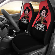 Load image into Gallery viewer, Horror Movie Car Seat Covers | Freddy Krueger Claw Black Red Seat Covers Ci082721