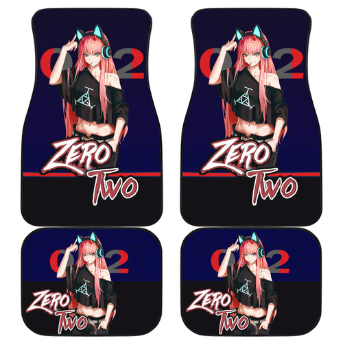 Zero Two DJ Anime Car Floor Mats Fan Gift Ci0716
