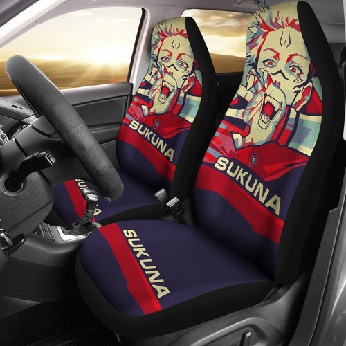 Sukuna Monter Anime Fan Car Seat Covers Fan Art Jujutsu KaiSen Anime Seat Covers Ci0307
