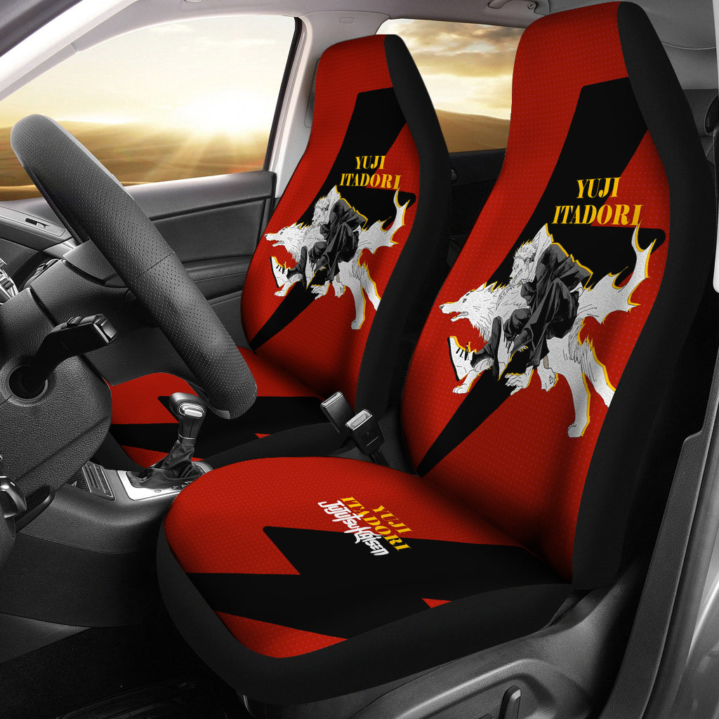 Yuji Itadori wolf Car Seat Covers Fan Jujutsu KaiSen Anime  Seat Covers Ci070904