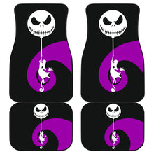 Load image into Gallery viewer, Nightmare Before Christmas Cartoon Car Floor Mats | Sally Silhouette Holding Jack Head Balloon Car Mats Ci100605